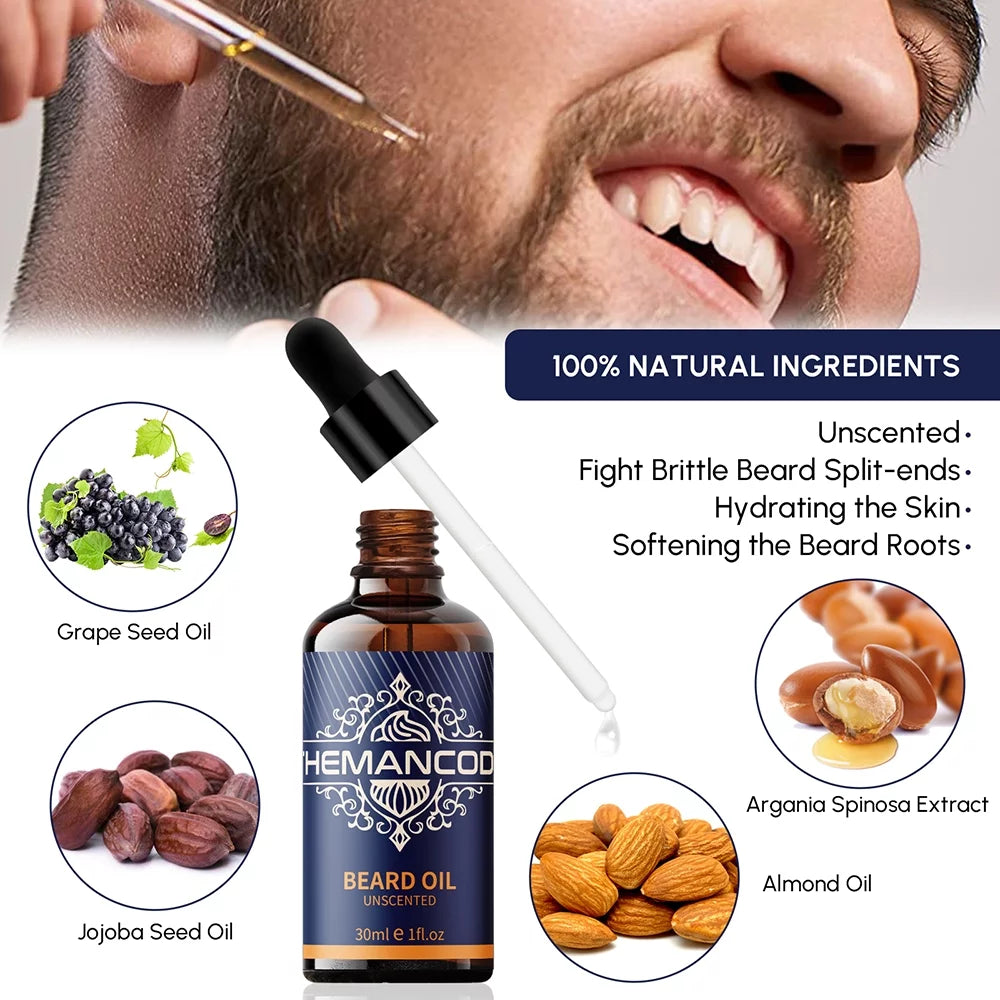 Beard balm from the Beard Grooming Kit for styling and conditioning