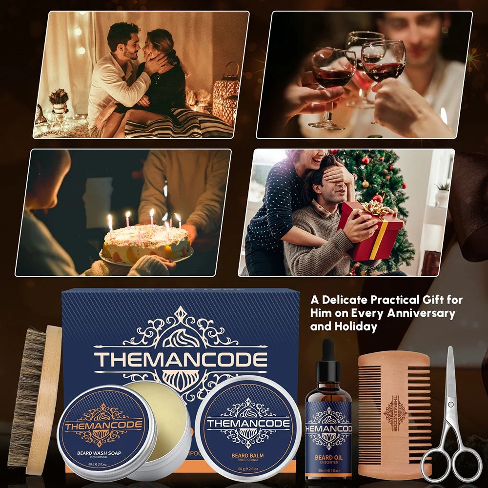 Beard Grooming Kit presented as a perfect holiday gift