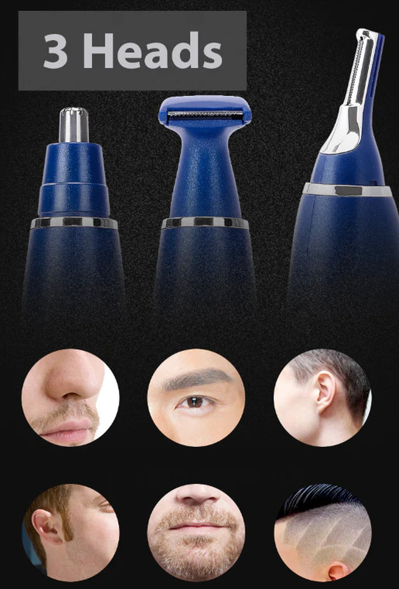 Electric Nose Hair Trimmer – Beard, Mustache, and Eyebrow Groomer