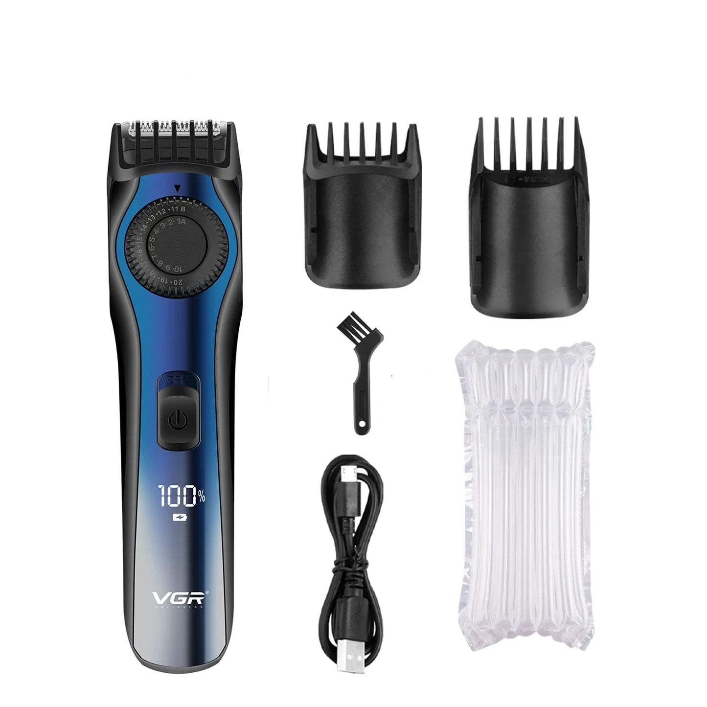 Professional rechargeable hair cutter designed for beard and hair trimming with precision control.