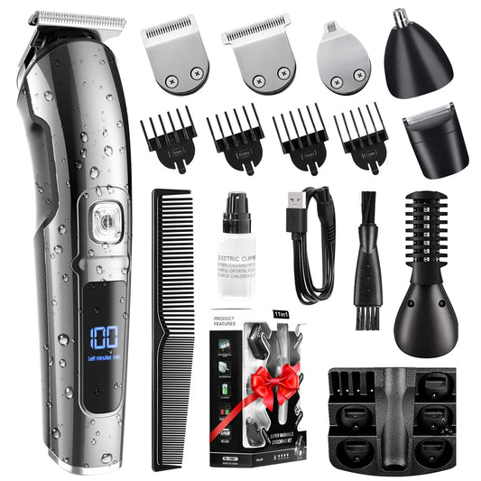 15-in-1 professional hair cutter kit for versatile grooming