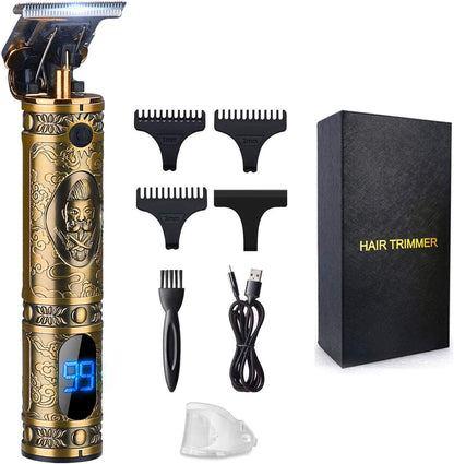Hair Clippers for Men, Professional Hair & Beard Trimmer for Men, T-Blade Hair Edgers Clippers, Gold Knight Close-Cutting Trimmers, Cordless Clippers for Hair Cutting