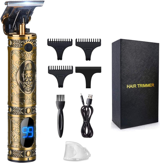 Hair Clippers for Men, Professional Hair & Beard Trimmer for Men, T-Blade Hair Edgers Clippers, Gold Knight Close-Cutting Trimmers, Cordless Clippers for Hair Cutting