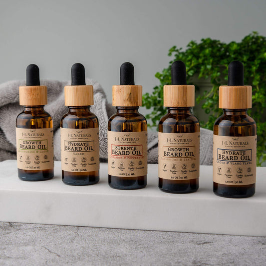 Beard Oil Bundle – 5-Pack for Beard Growth & Conditioning
