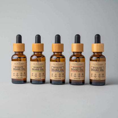 Beard Oil Bundle – 5-Pack for Beard Growth & Conditioning