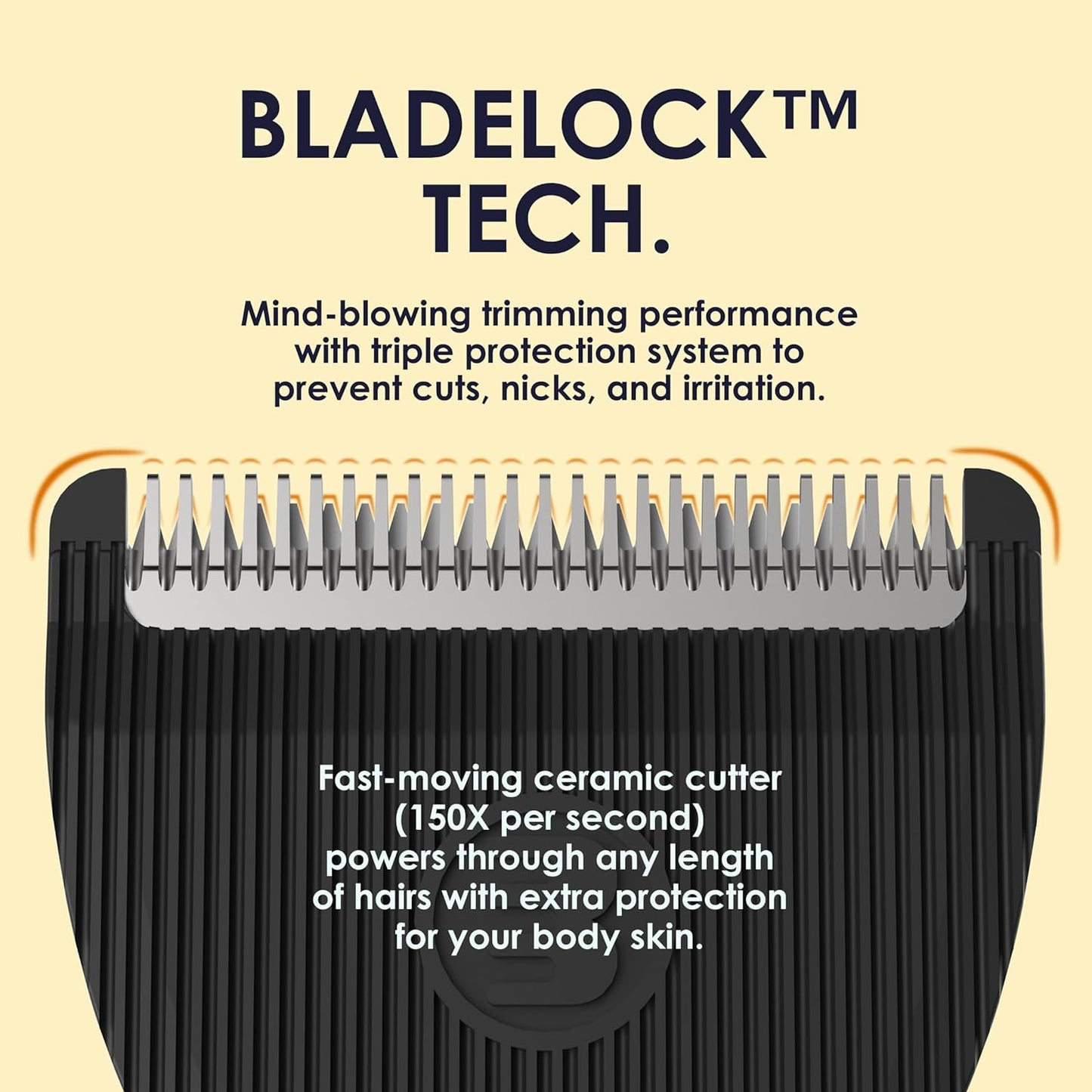 Waterproof vacuum trimmer for full body grooming and manscaping