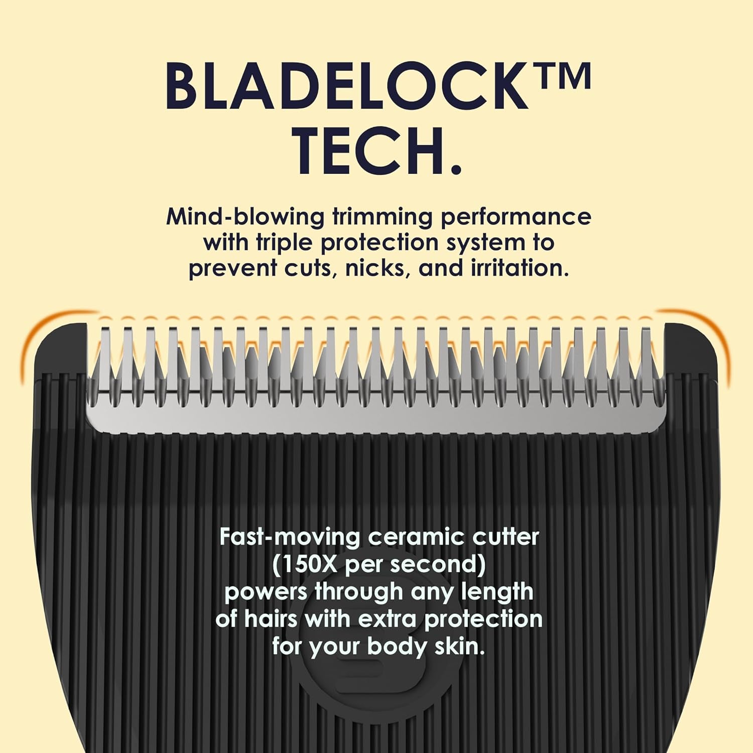 Waterproof vacuum trimmer for full body grooming and manscaping