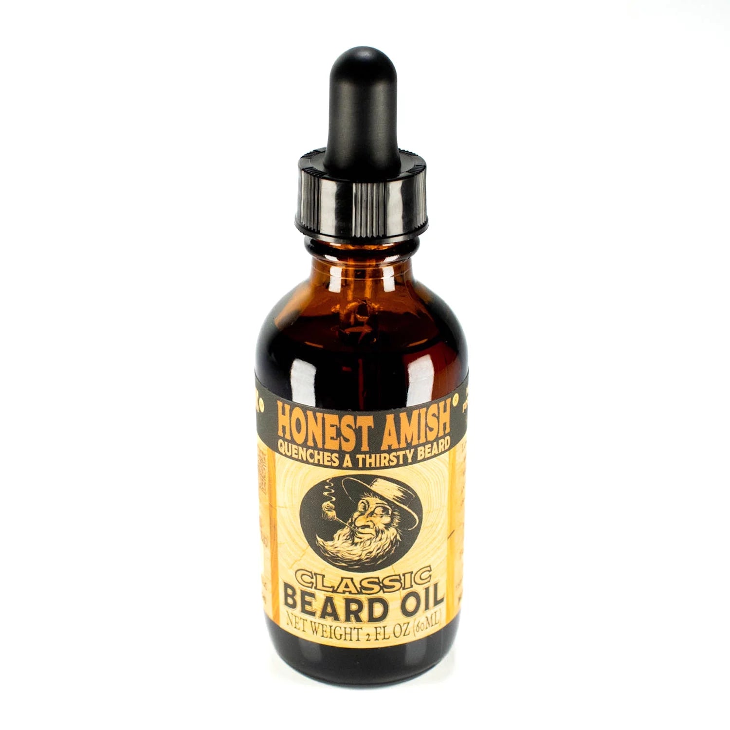 Conditioning beard oil being applied to facial hair for softness and shine