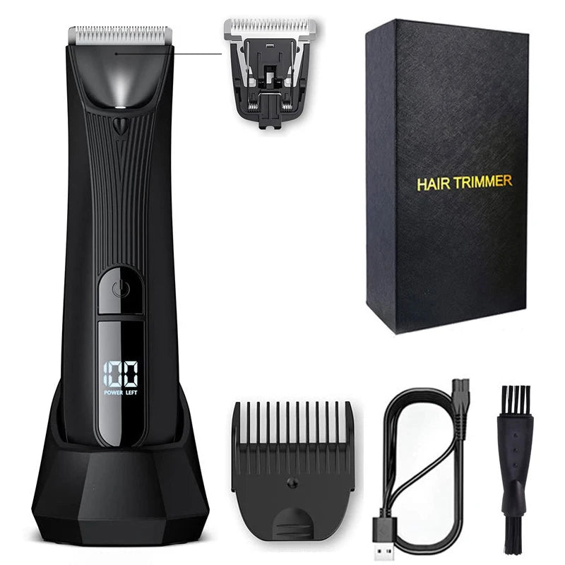 Best electric hair cutter for men, ideal for body and beard trimming, featuring IPX7 waterproofing and ergonomic grip.