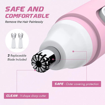 Best USB nose hair trimmer featuring replaceable dual-edge blades for efficient, smooth, and painless grooming.