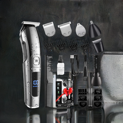 15-in-1 Professional Hair Cutter – Cordless Beard Trimmer Kit - Groomedge