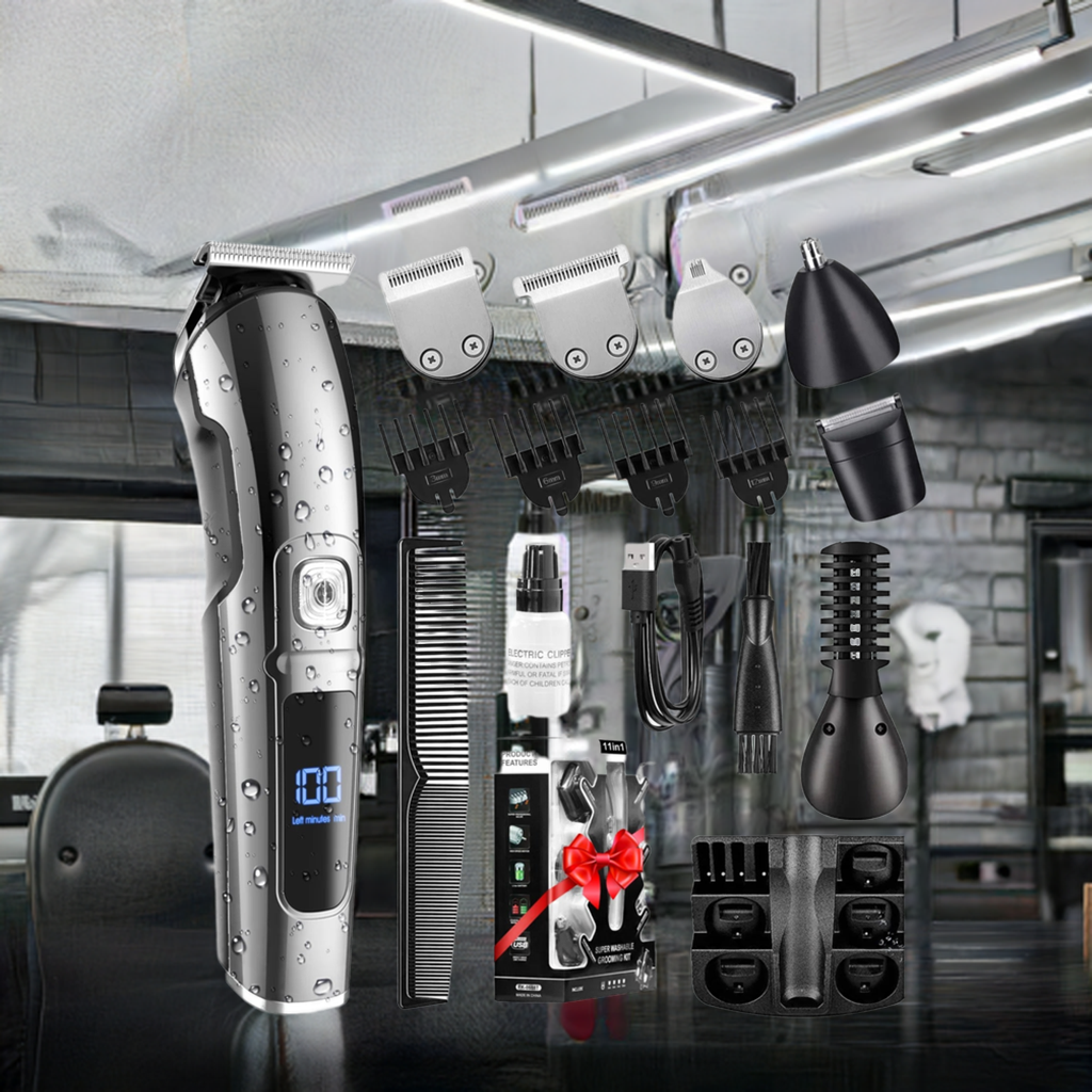 15-in-1 Professional Hair Cutter – Cordless Beard Trimmer Kit - Groomedge