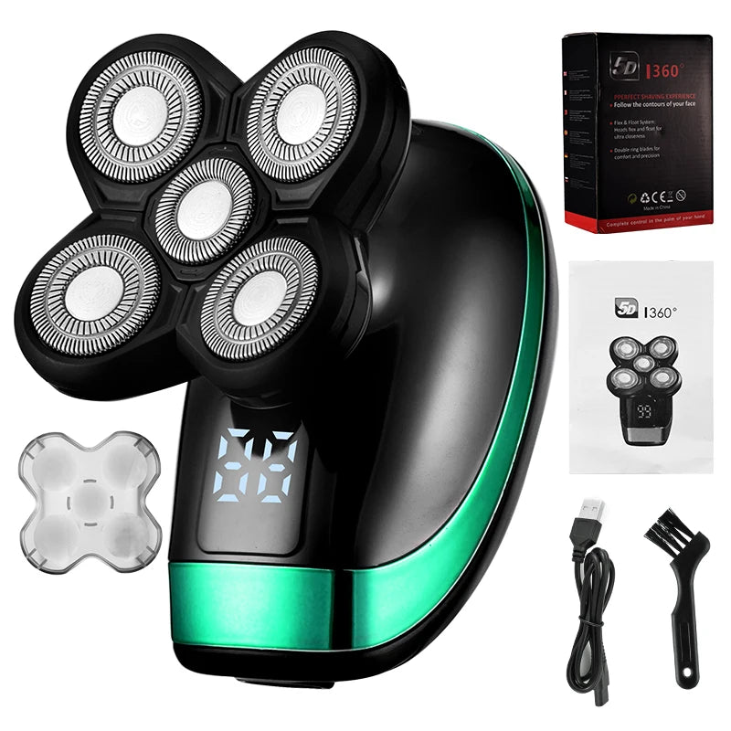 Mini portable electric shaver with USB rechargeable feature for convenient use