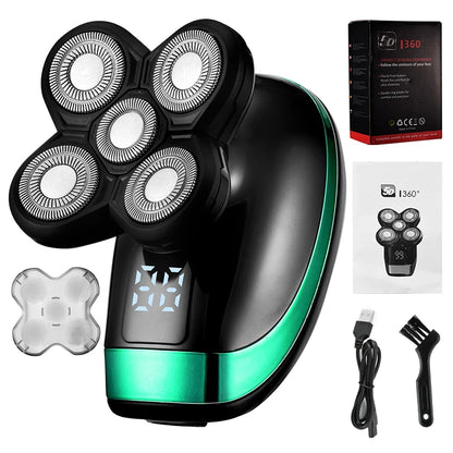 Mini portable electric shaver with USB rechargeable feature for convenient use